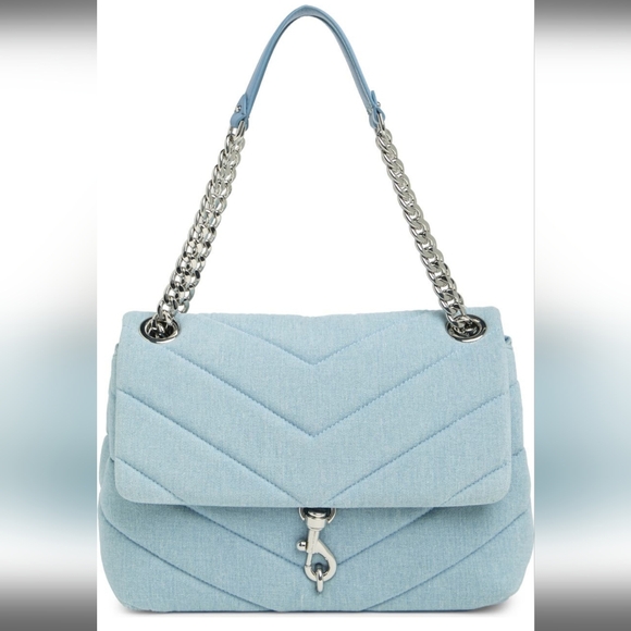 Rebecca Minkoff, Edie Maxi Shoulder Bag, MEDIUM BLUE - Picture 6 of 6